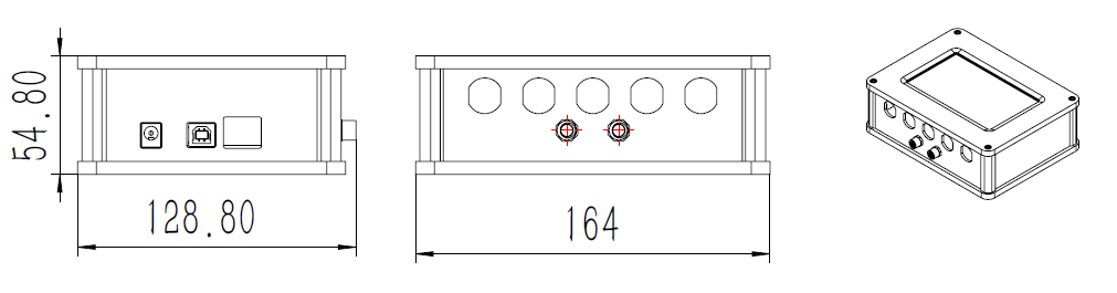 尺寸: 164×128.8×54.8mm